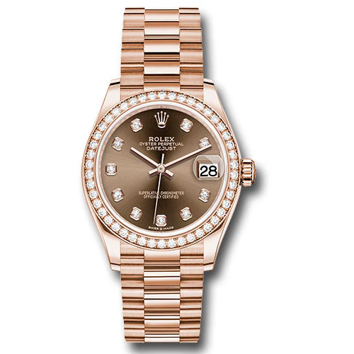 Rolex Everose Gold - Diamond Bezel - President Bracelet