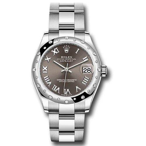 Rolex Datejust 31 - White Gold - 24 Diamond Domed Bezel - Oyster