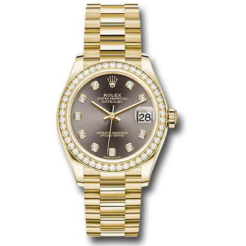 Rolex Datejust 31mm - Gold President - Yellow Gold - Dia Bezel
