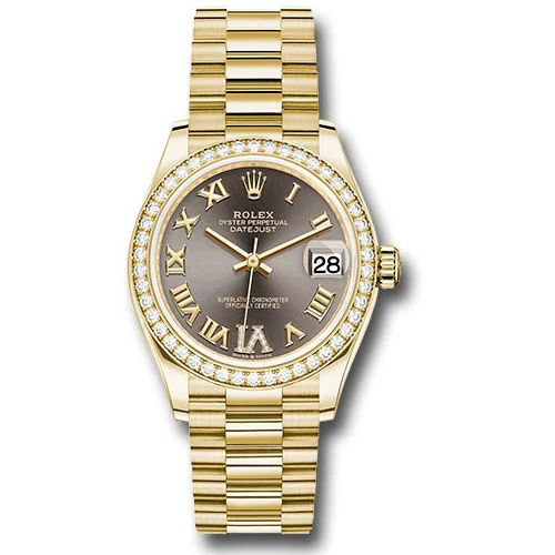 Rolex Datejust 31mm - Gold President - Yellow Gold - Dia Bezel