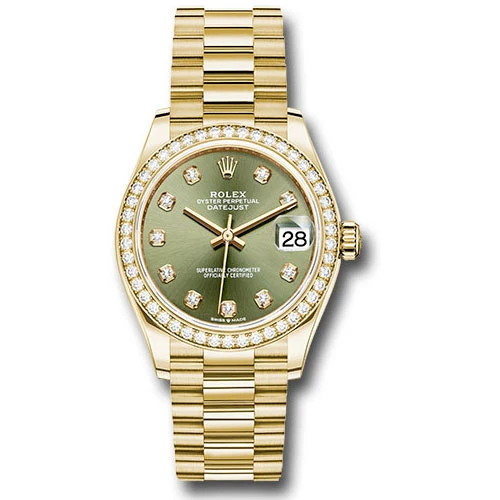 Rolex Datejust 31mm - Gold President - Yellow Gold - Dia Bezel