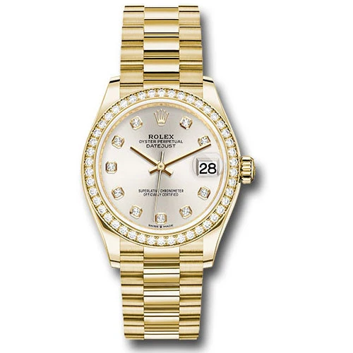 Rolex Datejust 31mm - Gold President - Yellow Gold - Dia Bezel