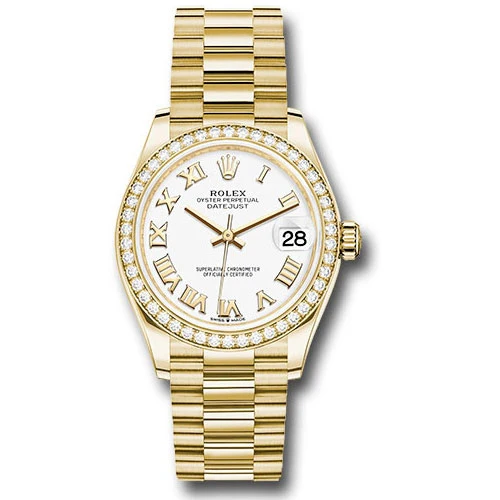 Rolex Datejust 31mm - Gold President - Yellow Gold - Dia Bezel