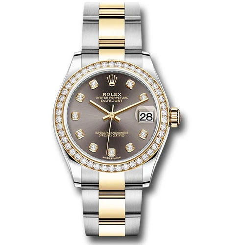 Rolex Datejust 31mm - Steel and Gold Yellow Gold - 46 Dia Bezel - Oyster