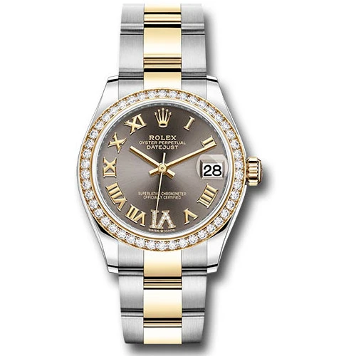 Rolex Datejust 31mm - Steel and Gold Yellow Gold - 46 Dia Bezel - Oyster