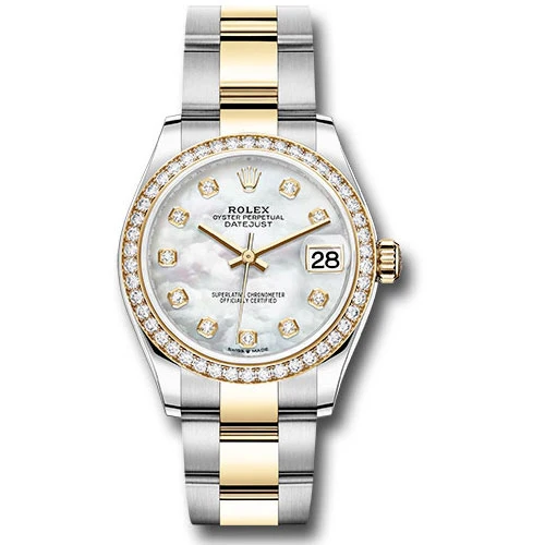 Rolex Datejust 31mm - Steel and Gold Yellow Gold - 46 Dia Bezel - Oyster
