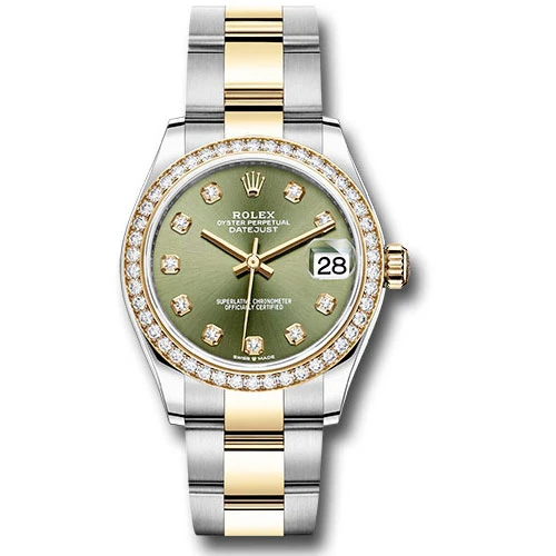 Rolex Datejust 31mm - Steel and Gold Yellow Gold - 46 Dia Bezel - Oyster