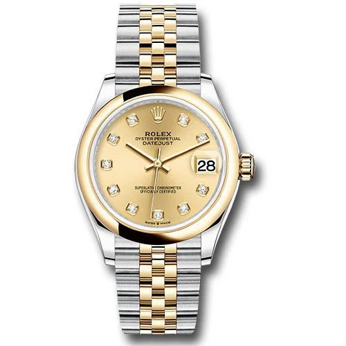 Rolex Datejust 31mm - Steel and Gold Yellow Gold - Domed Bezel - Jubilee