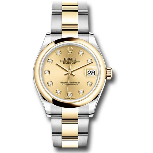 Rolex Datejust 31mm - Steel and Gold Yellow Gold - Domed Bezel - Oyster