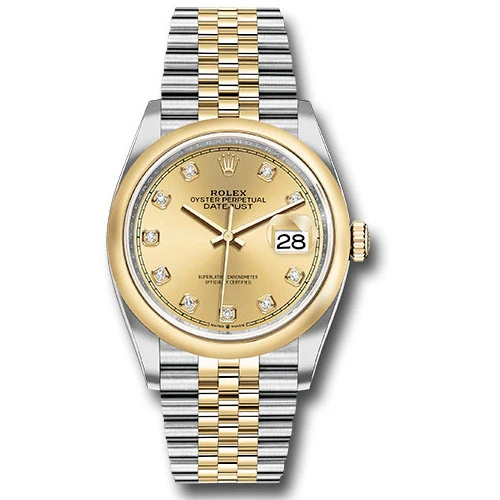 Rolex Datejust 36mm - Steel and Gold Yellow Gold - Domed Bezel - Jubilee