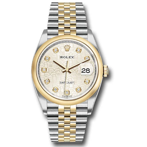 Rolex Datejust 36mm - Steel and Gold Yellow Gold - Domed Bezel - Jubilee