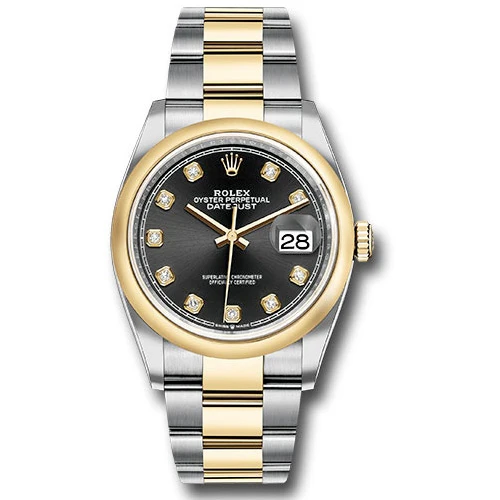 Rolex Datejust 36mm - Steel and Gold Yellow Gold - Domed Bezel - Oyster