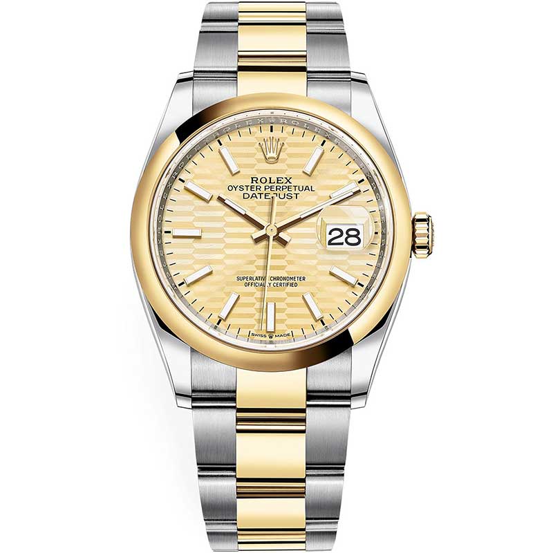 Rolex Datejust 36mm - Steel and Gold Yellow Gold - Domed Bezel - Oyster - Image 2