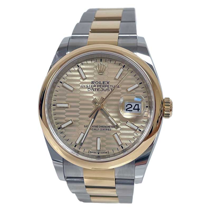 Rolex Datejust 36mm - Steel and Gold Yellow Gold - Domed Bezel - Oyster - Image 3