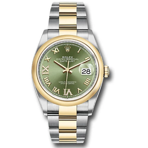 Rolex Datejust 36mm - Steel and Gold Yellow Gold - Domed Bezel - Oyster