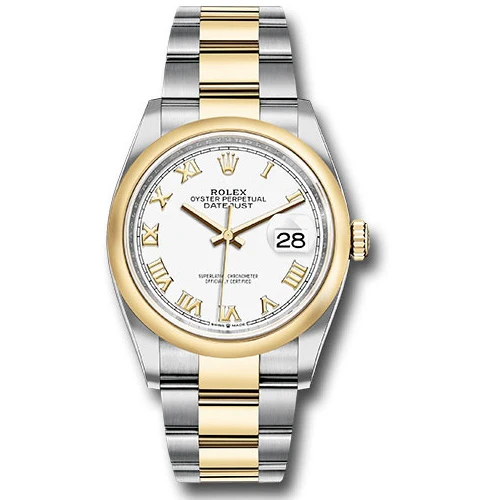 Rolex Datejust 36mm - Steel and Gold Yellow Gold - Domed Bezel - Oyster