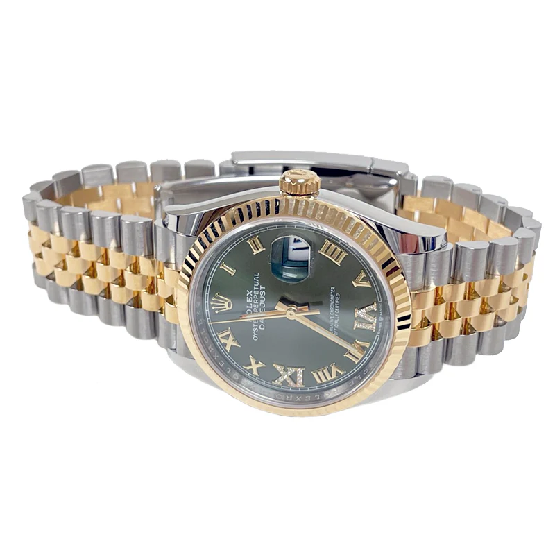 Rolex Datejust 36mm - Steel and Gold Yellow Gold - Fluted Bezel - Jubilee - Image 5