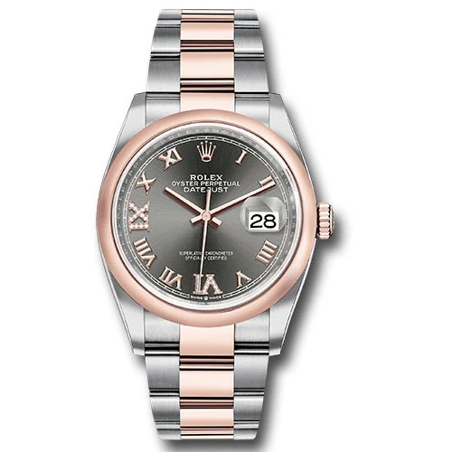 Rolex Datejust 36mm - Steel and Rose Gold - Domed Bezel - Oyster