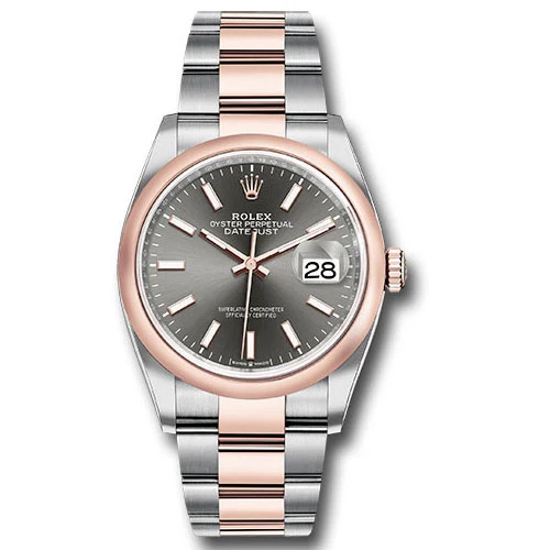 Rolex Datejust 36mm - Steel and Rose Gold - Domed Bezel - Oyster