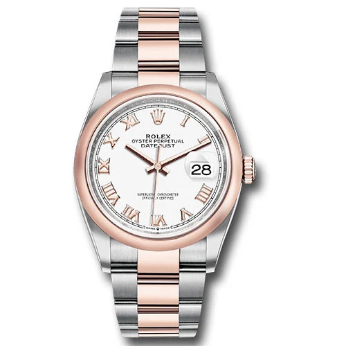 Rolex Datejust 36mm - Steel and Rose Gold - Domed Bezel - Oyster