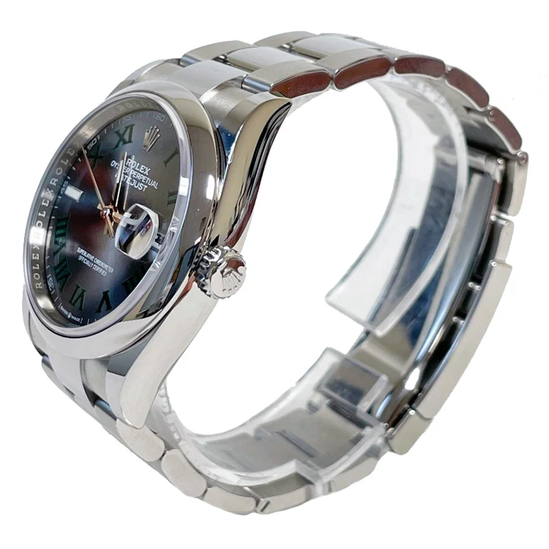 Rolex Datejust 36mm - Steel - Domed Bezel Oyster Wimbledon - Image 3