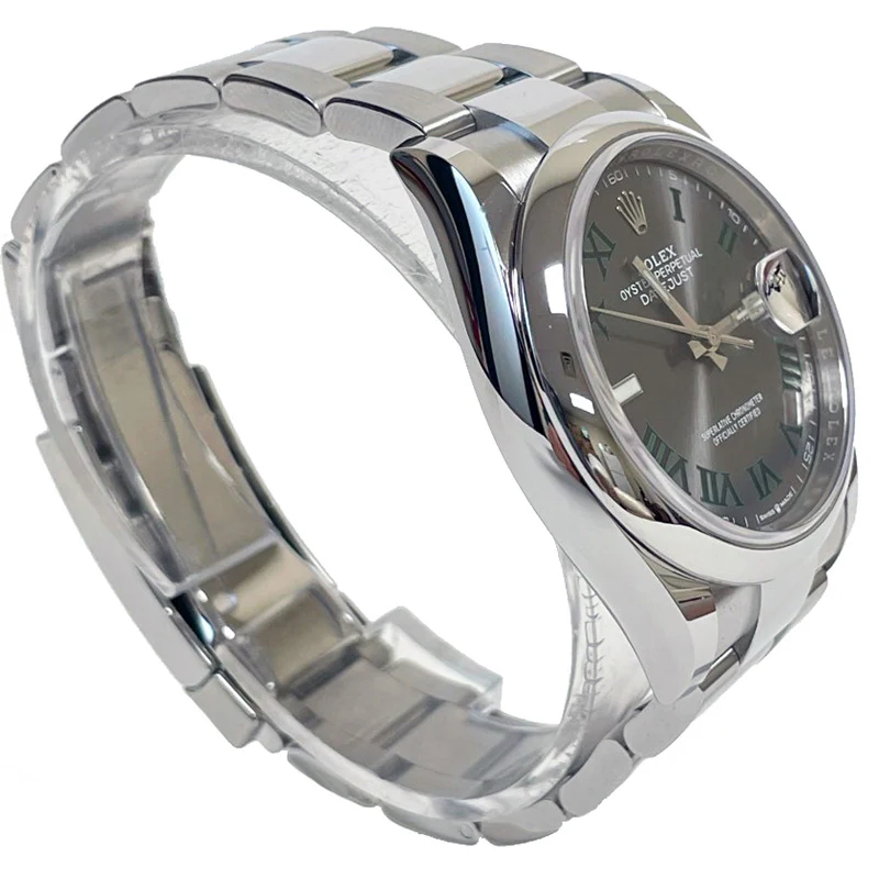 Rolex Datejust 36mm - Steel - Domed Bezel Oyster Wimbledon - Image 4
