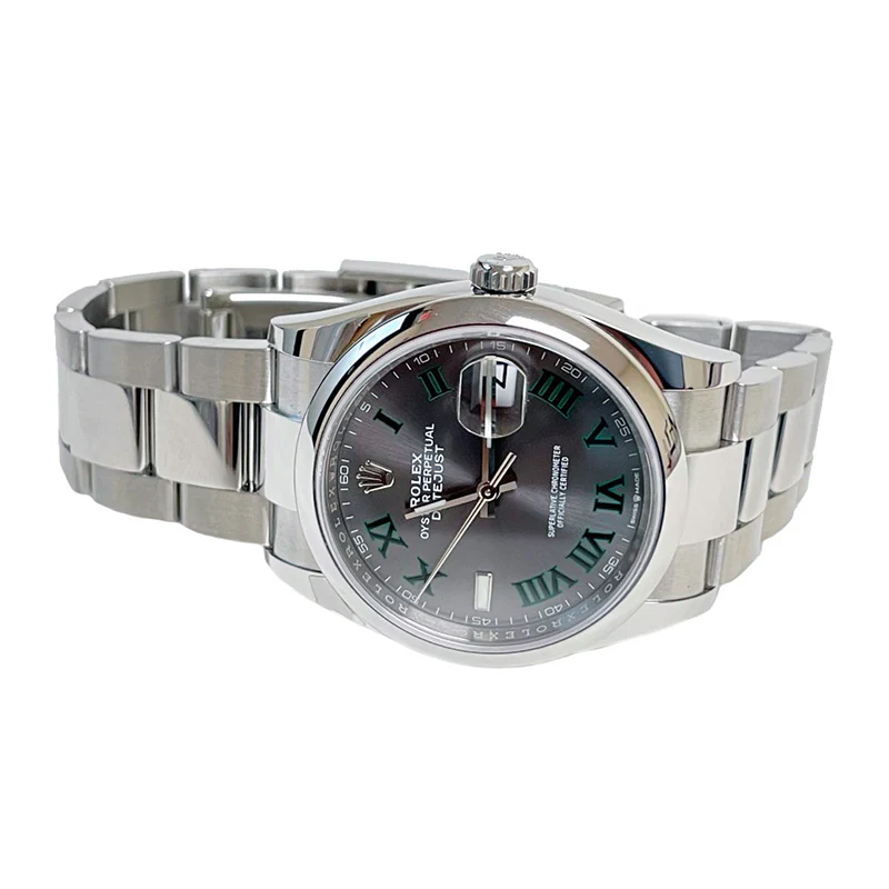 Rolex Datejust 36mm - Steel - Domed Bezel Oyster Wimbledon - Image 5