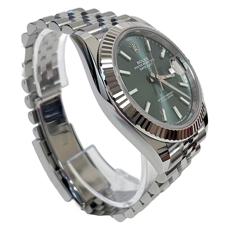Rolex Datejust 41mm Steel and White Gold - Fluted Bezel - Jubilee - Image 4