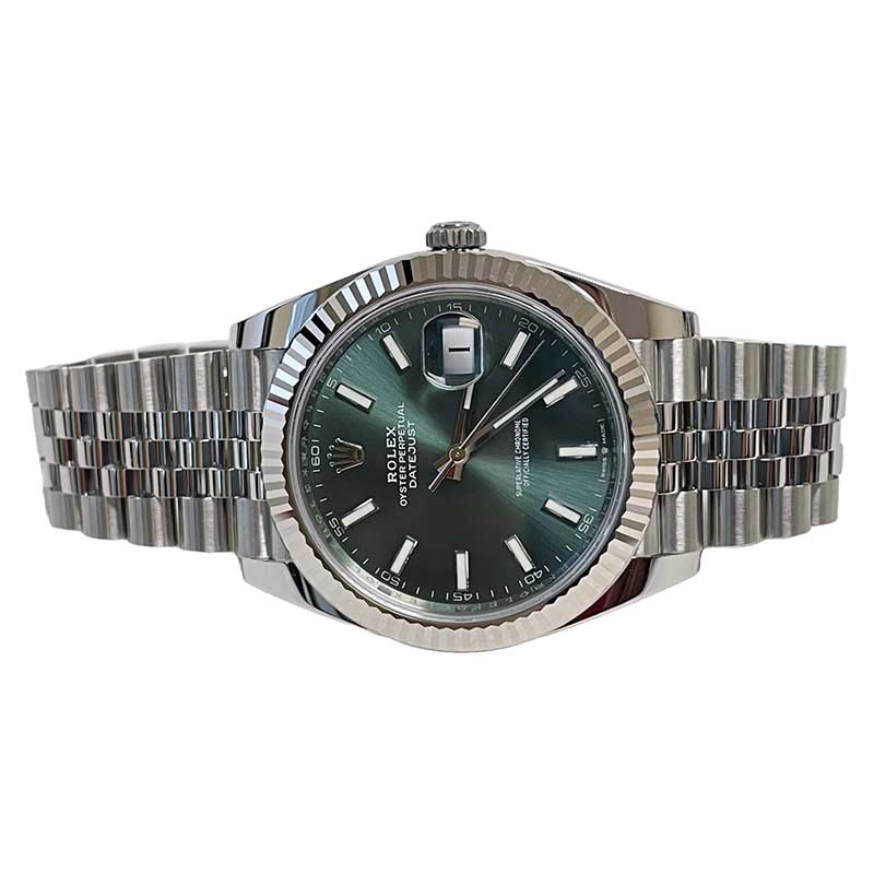 Rolex Datejust 41mm Steel and White Gold - Fluted Bezel - Jubilee - Image 5