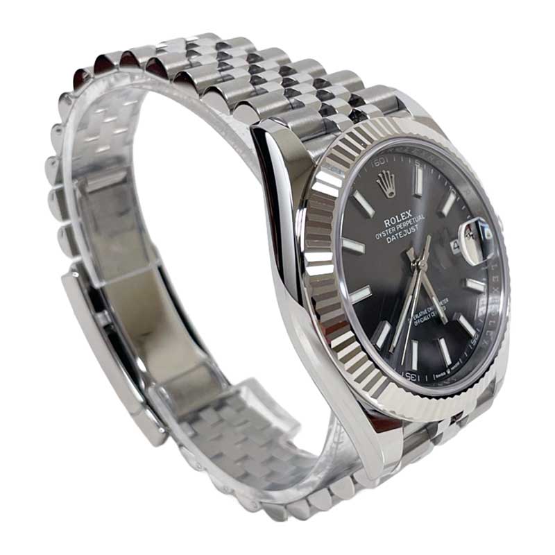 Rolex Datejust 41 Steel and White Gold - Fluted Bezel - Jubilee - Image 4