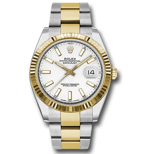 Rolex Datejust 41 Steel and Yellow Gold - Fluted Bezel - Oyster