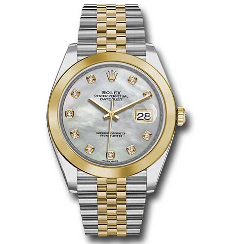 Rolex Datejust 41 Steel and Yellow Gold - Smooth Bezel - Jubilee