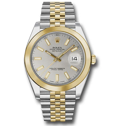 Rolex Datejust 41 Steel and Yellow Gold - Smooth Bezel - Jubilee