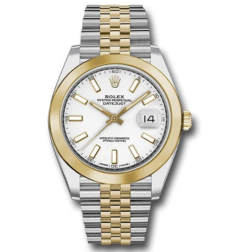 Rolex Datejust 41 Steel and Yellow Gold - Smooth Bezel - Jubilee