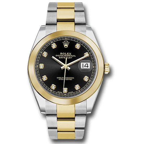 Rolex Datejust 41 Steel and Yellow Gold - Smooth Bezel - Oyster