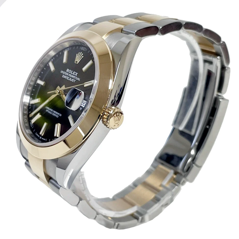 Rolex Datejust 41 Steel and Yellow Gold - Smooth Bezel - Oyster - Image 3
