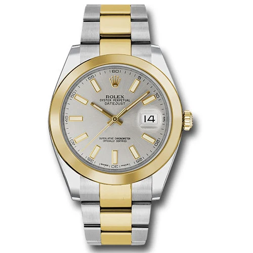Rolex Datejust 41 Steel and Yellow Gold - Smooth Bezel - Oyster