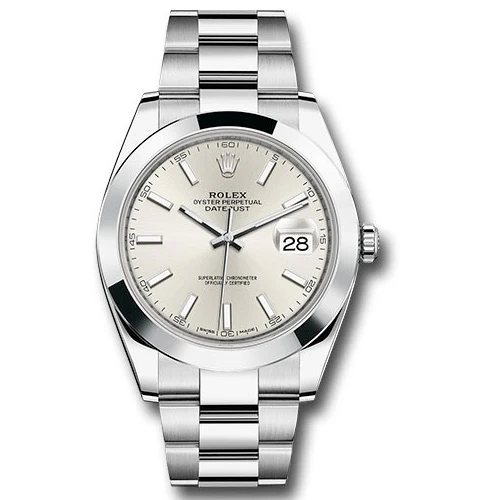 Rolex Datejust 41 Steel - Smooth Bezel - Oyster
