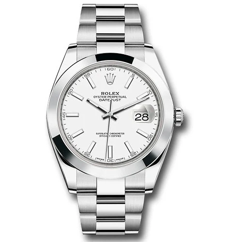 Rolex Datejust 41 Steel - Smooth Bezel - Oyster