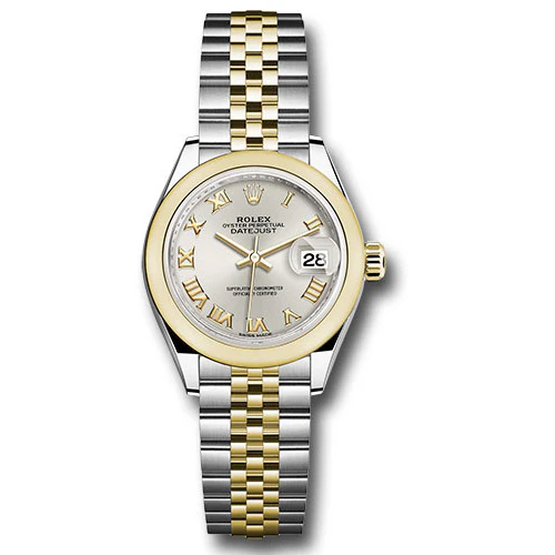 Rolex Datejust Lady 28 Steel and Yellow Gold - Domed Bezel - Jubilee