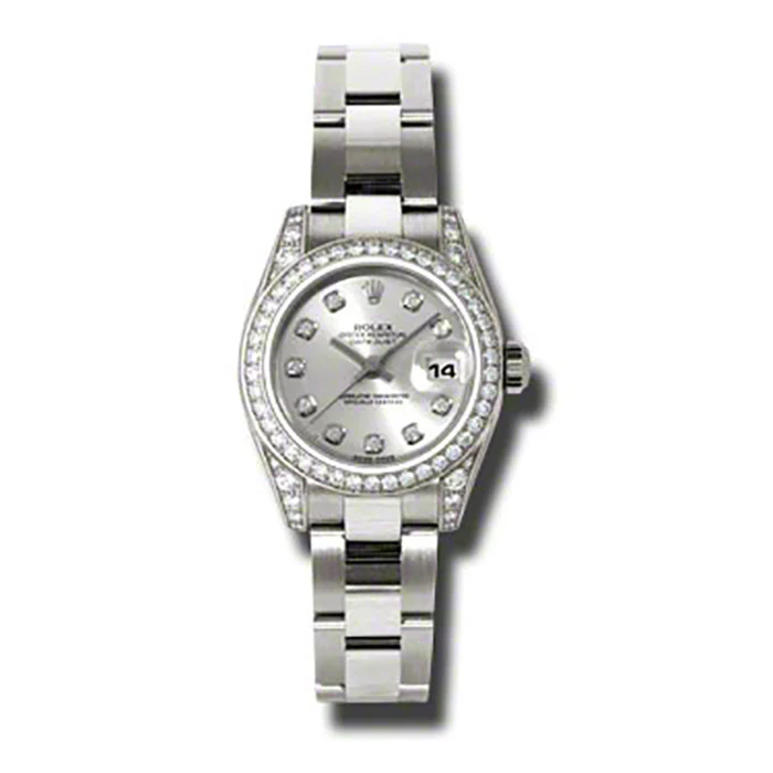 Rolex Datejust Lady - Gold President White Gold - Dia Bezel - Oyster