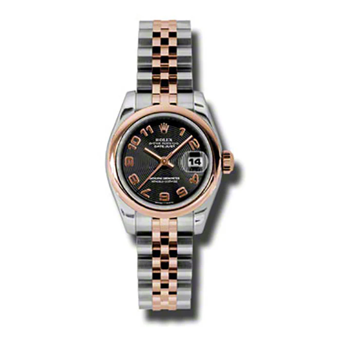 Rolex Datejust Lady - Steel and Gold Pink Gold - Domed Bezel - Jubilee