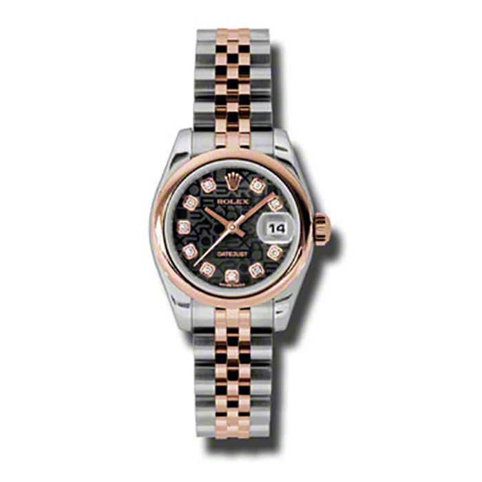 Rolex Datejust Lady - Steel and Gold Pink Gold - Domed Bezel - Jubilee