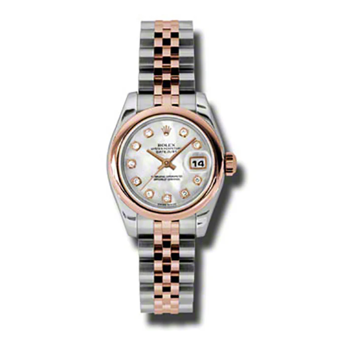 Rolex Datejust Lady - Steel and Gold Pink Gold - Domed Bezel - Jubilee