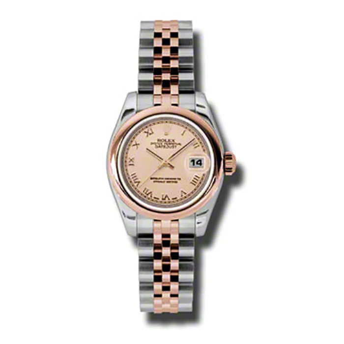 Rolex Datejust Lady - Steel and Gold Pink Gold - Domed Bezel - Jubilee