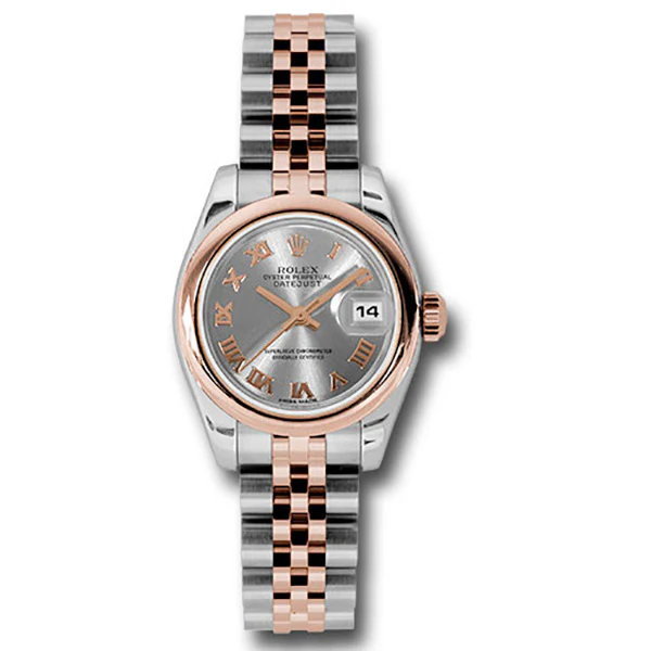 Rolex Datejust Lady - Steel and Gold Pink Gold - Domed Bezel - Jubilee