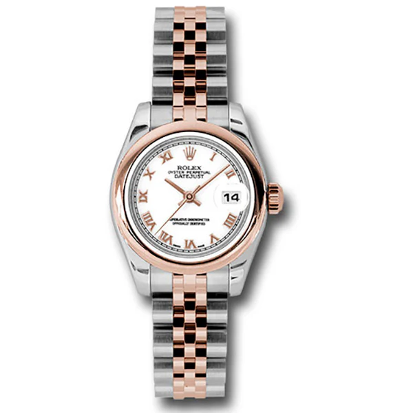 Rolex Datejust Lady - Steel and Gold Pink Gold - Domed Bezel - Jubilee