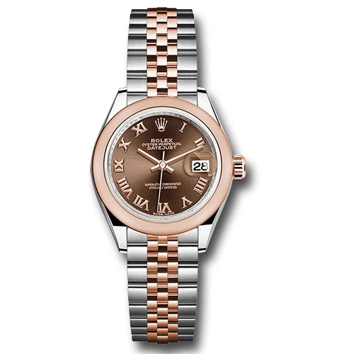 Rolex Datejust Lady - Steel and Gold Pink Gold - Domed Bezel - Jubilee