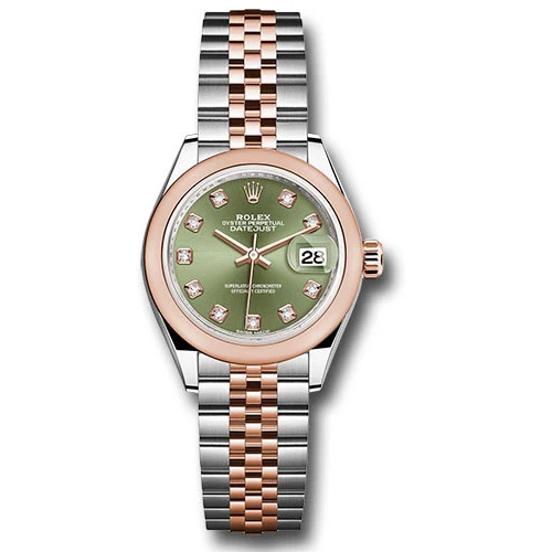 Rolex Datejust Lady - Steel and Gold Pink Gold - Domed Bezel - Jubilee