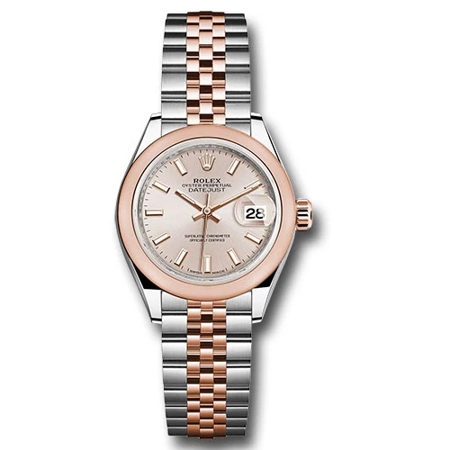 Rolex Datejust Lady - Steel and Gold Pink Gold - Domed Bezel - Jubilee